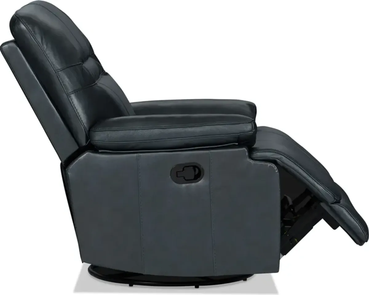 Noles Manual Gliding Recliner - Navy