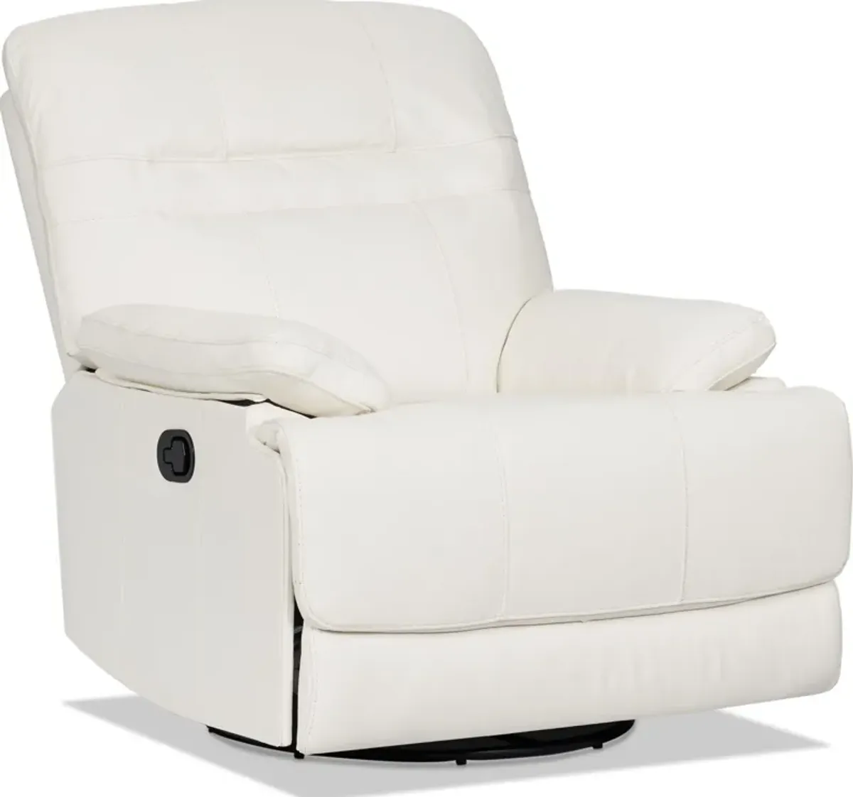 Noles Manual Gliding Recliner - White