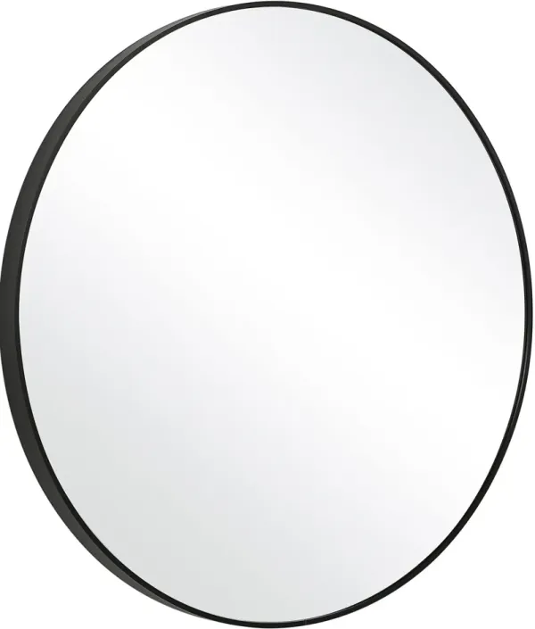 Chichester 34'' Round Wall Mirror - Black