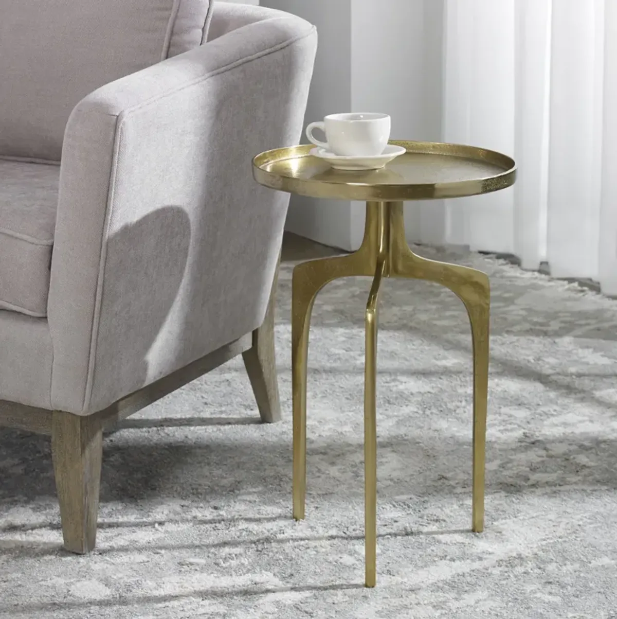 Jannings Side Table - Gold