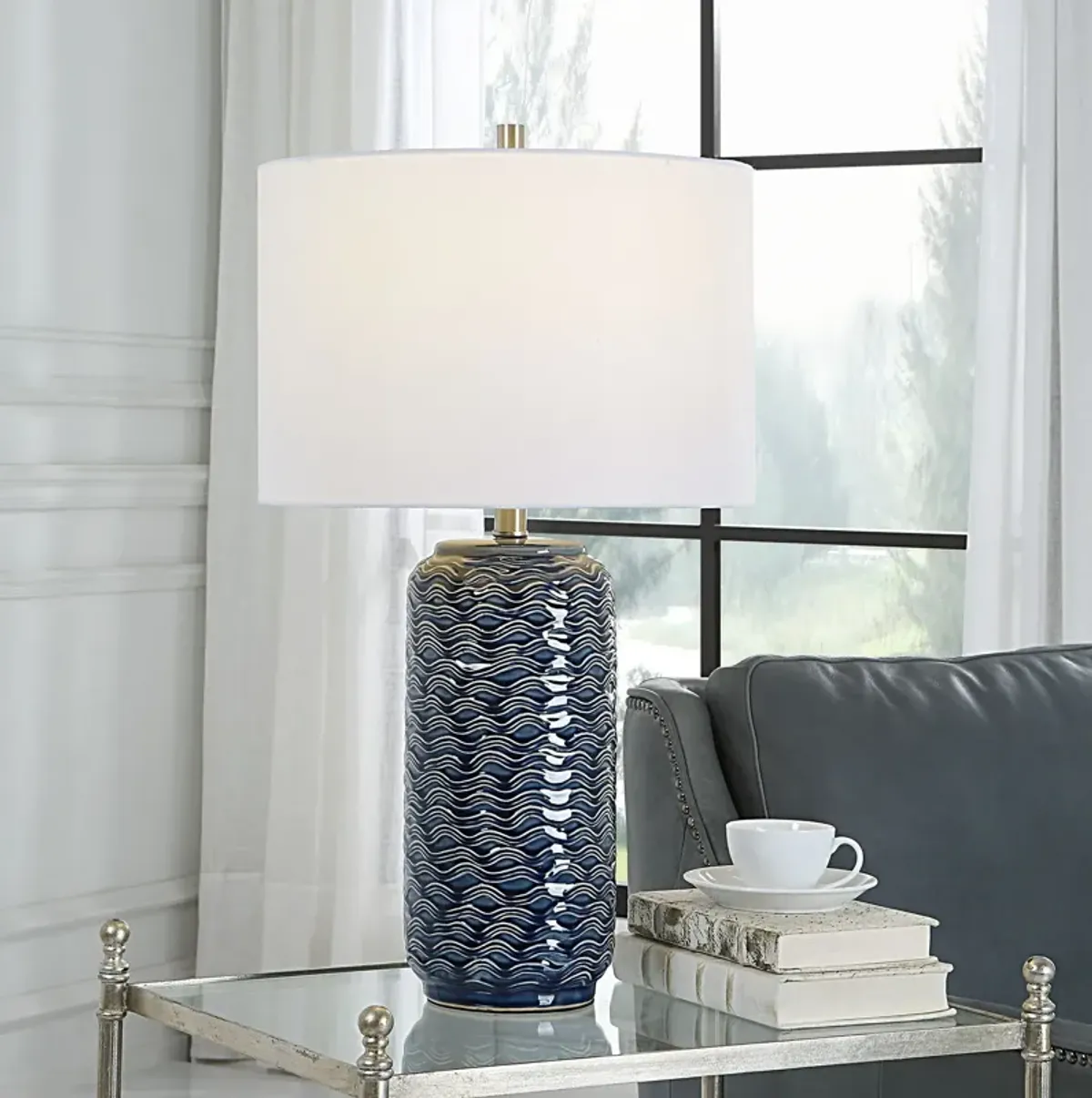 Philippa 27'' Table Lamp - Nickel