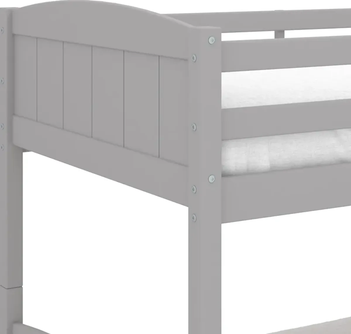 Bassel Twin Over Twin Bunk Bed - Gray