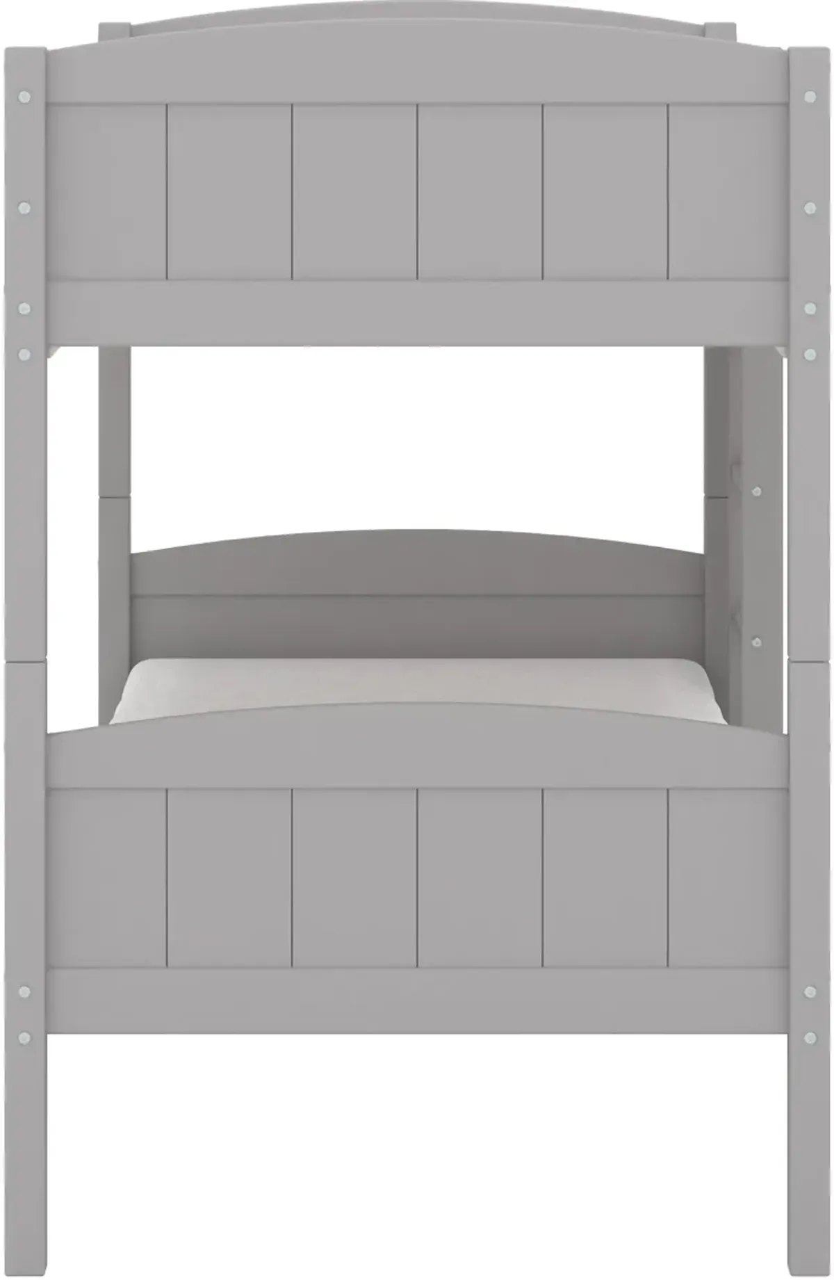 Bassel Twin Over Twin Bunk Bed - Gray