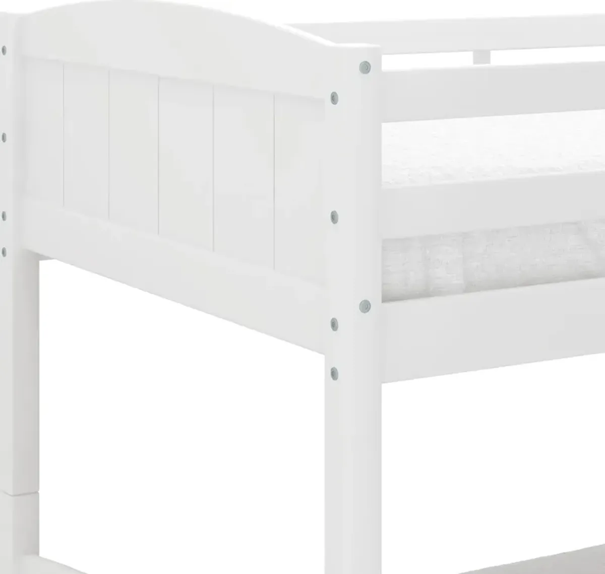 Bassel Twin Over Twin Bunk Bed - White