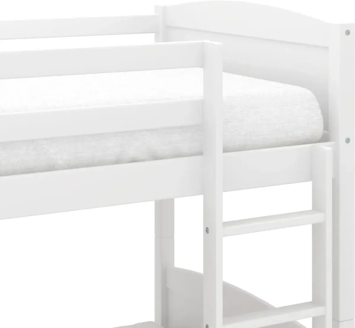 Bassel Twin Over Twin Bunk Bed - White