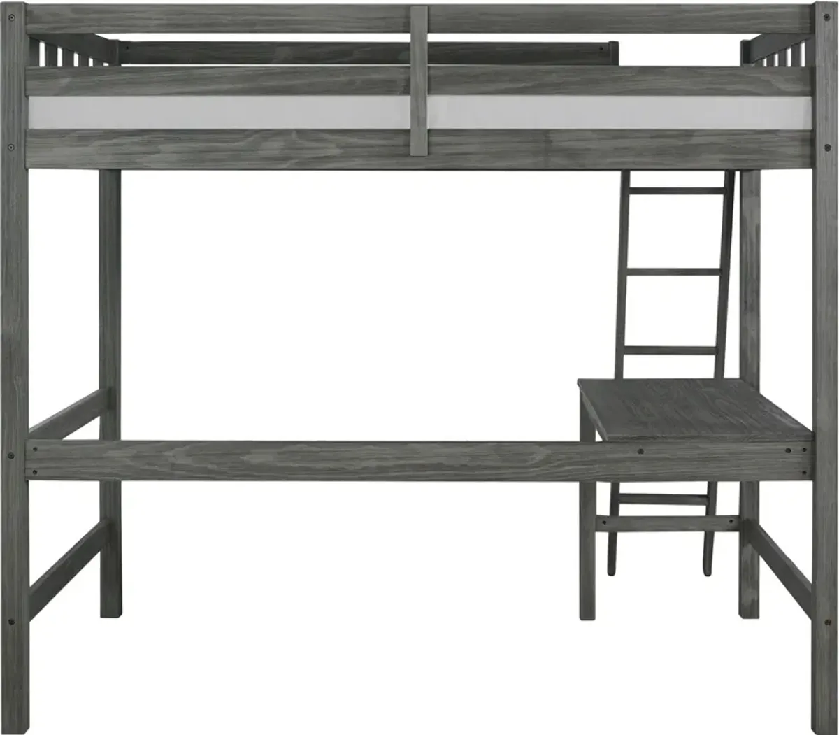 Averill Twin Loft bed with Desk