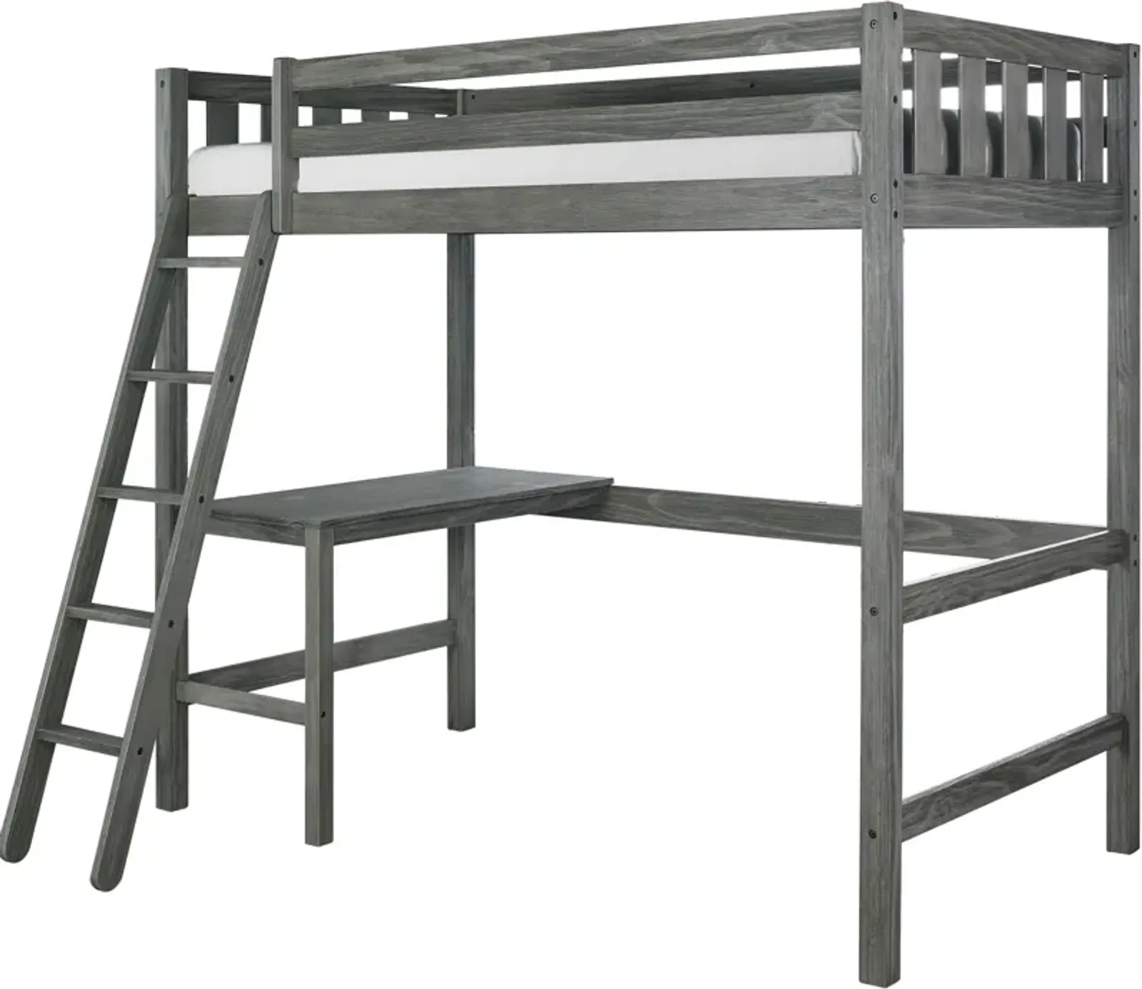 Averill Twin Loft bed with Desk