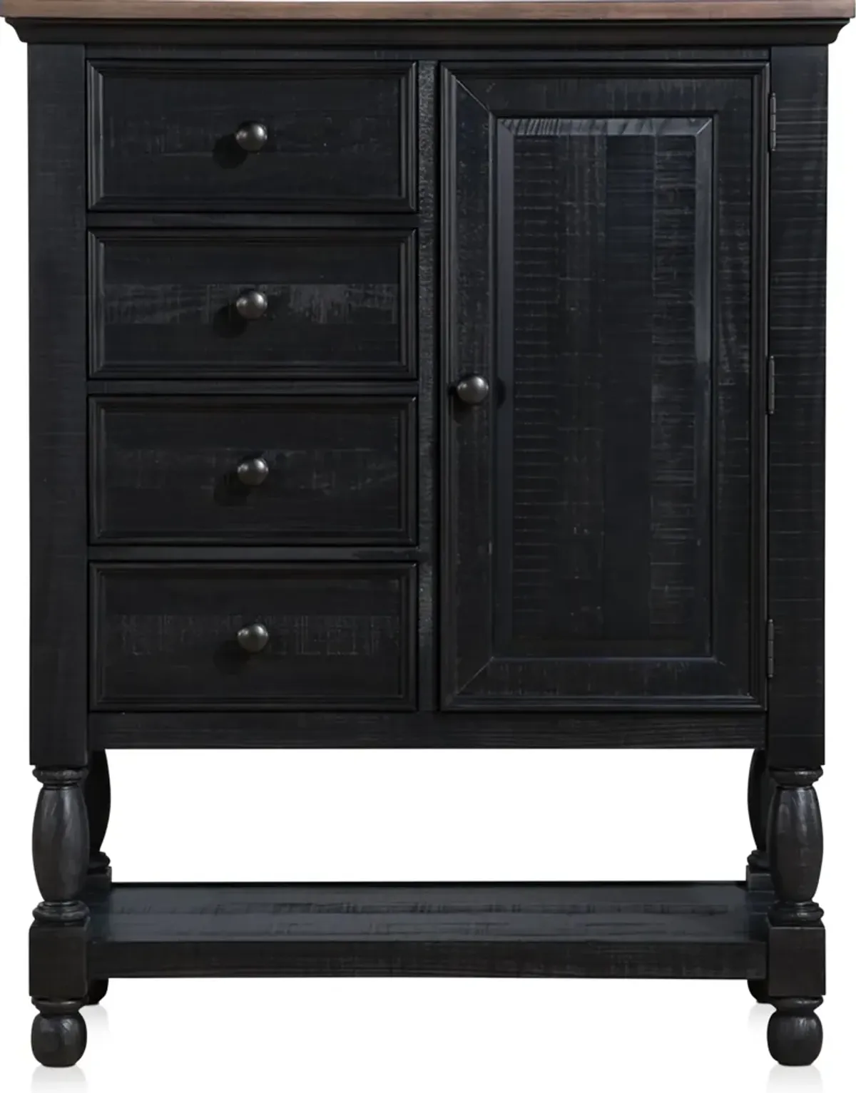 Riverview Door Chest - Black