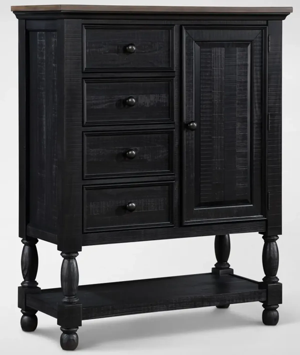 Riverview Door Chest - Black