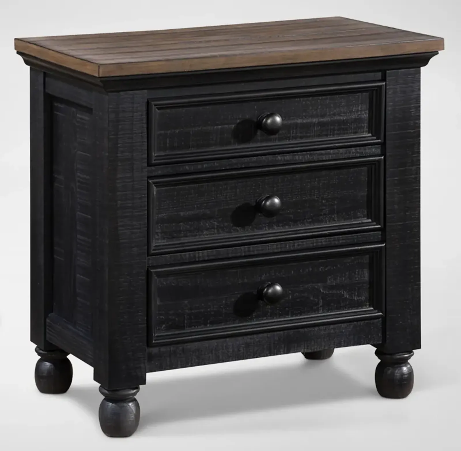 Riverview Nightstand with USB Charging - Black