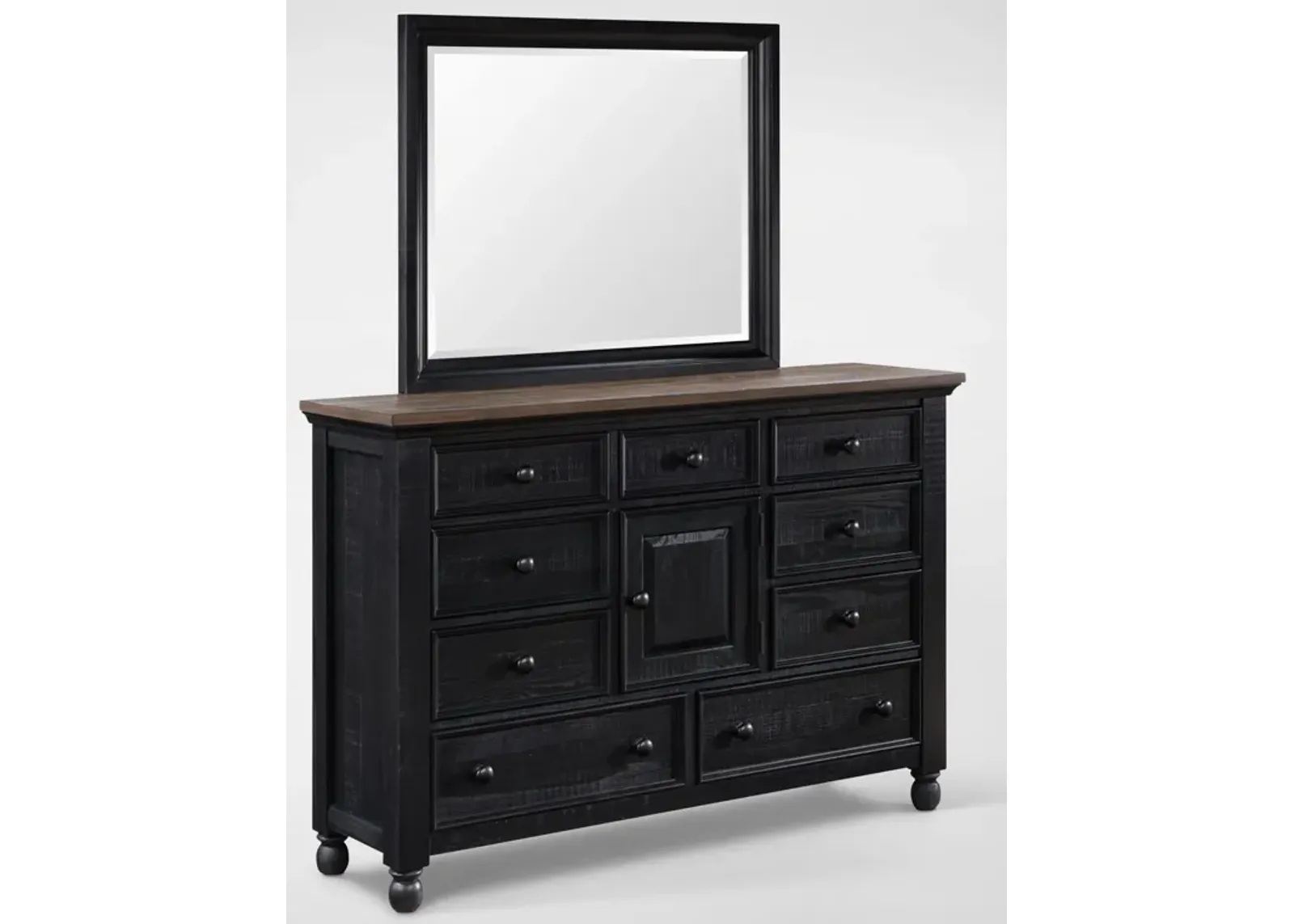 Riverview Dresser and Mirror - Black