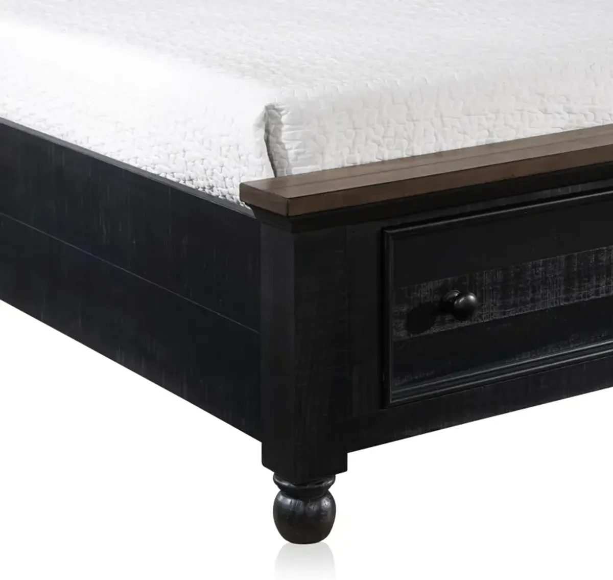 Riverview Queen Storage Bed - Black