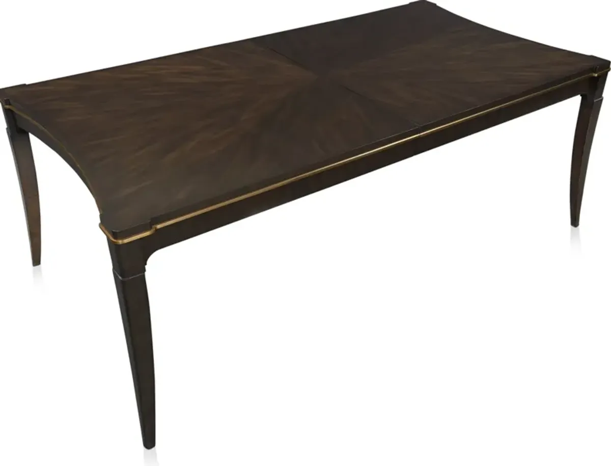 Manhattan Rectangular Dining Table with 8 Splat-Back Side Chairs