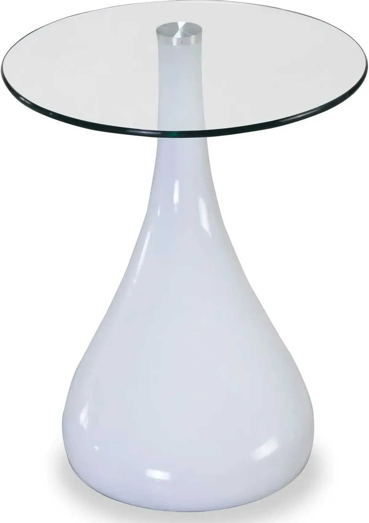 Draco Accent Table - White