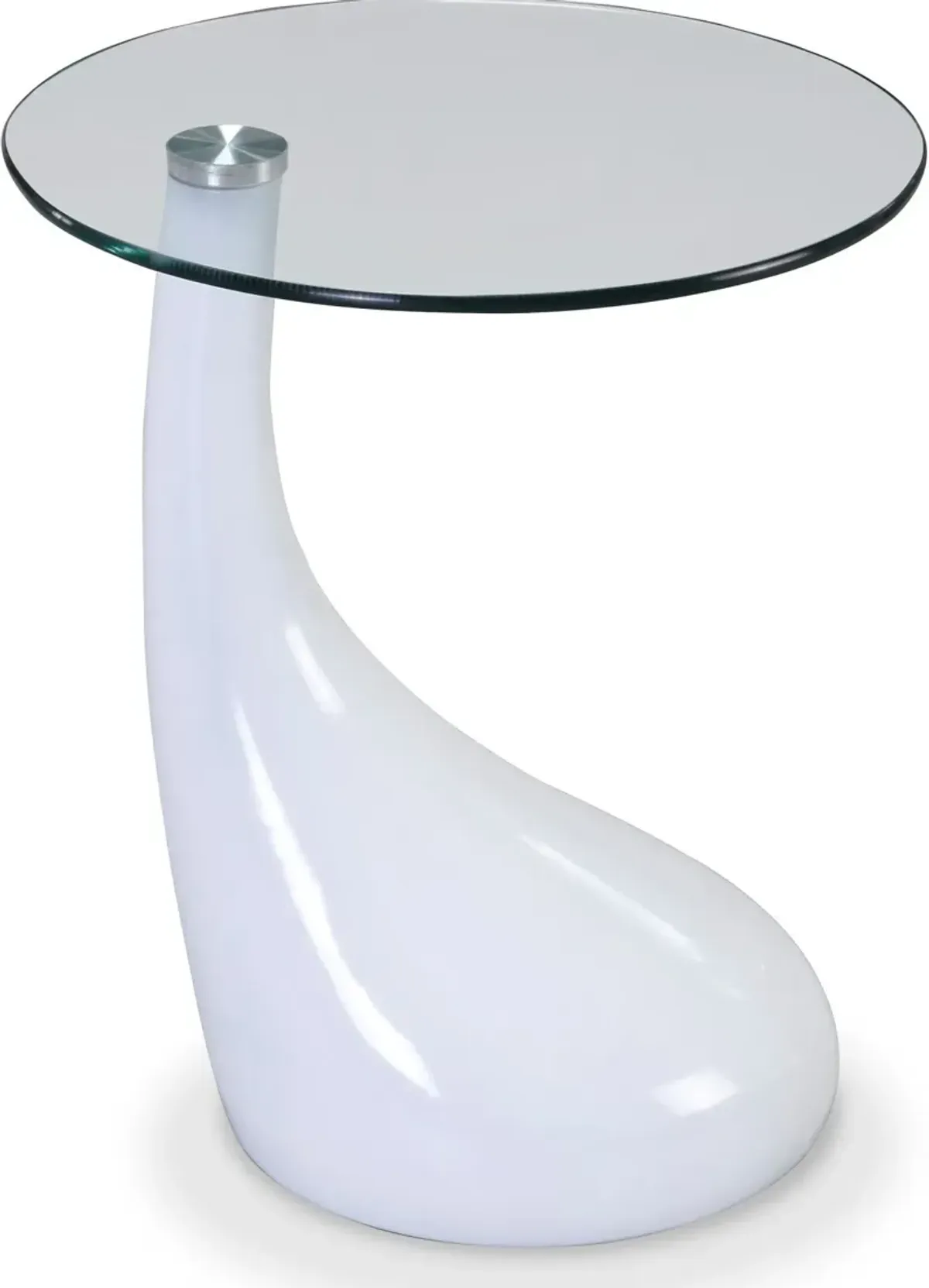 Draco Accent Table - White