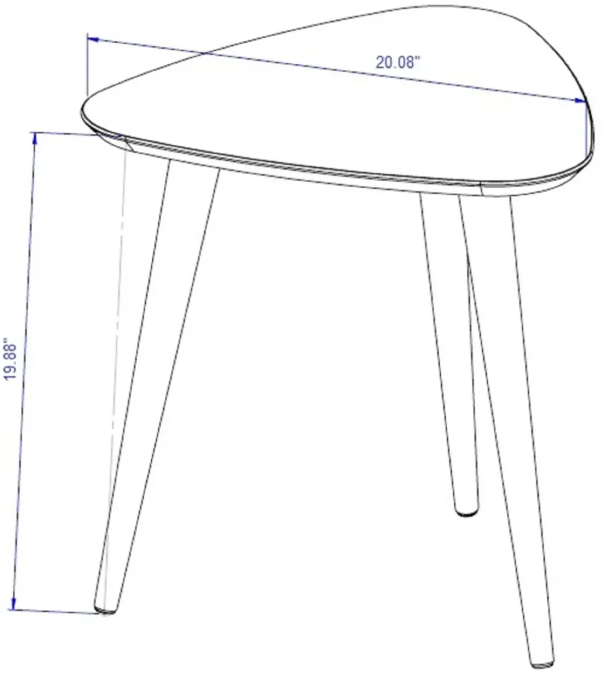 Westin End Table - White Gloss