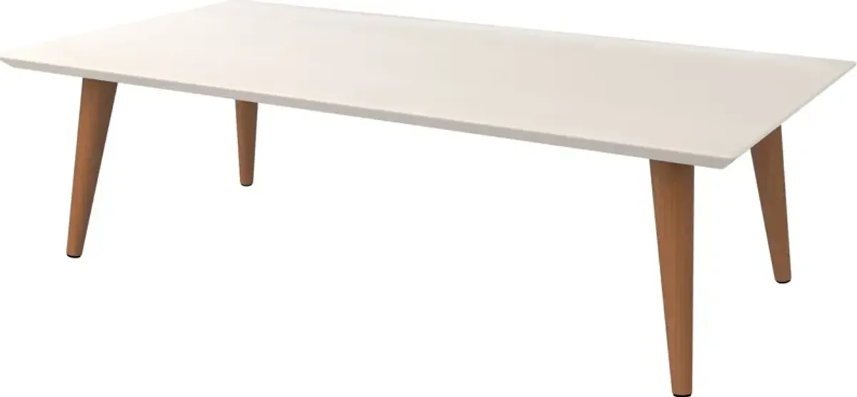 Westin Rectangle Coffee Table - Off-White/Maple Cream