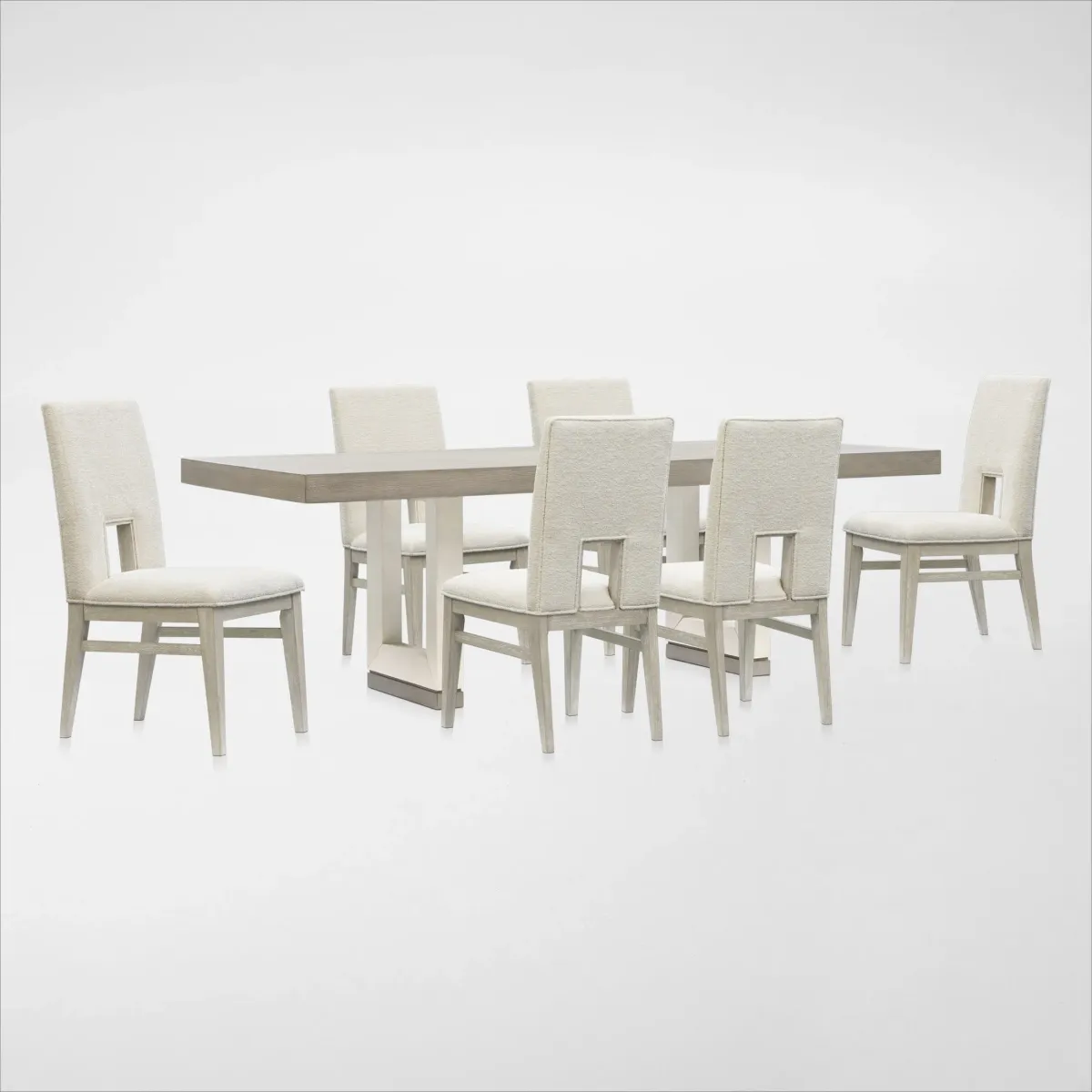 Coronado Extendable Dining Table and 6 Side Chairs