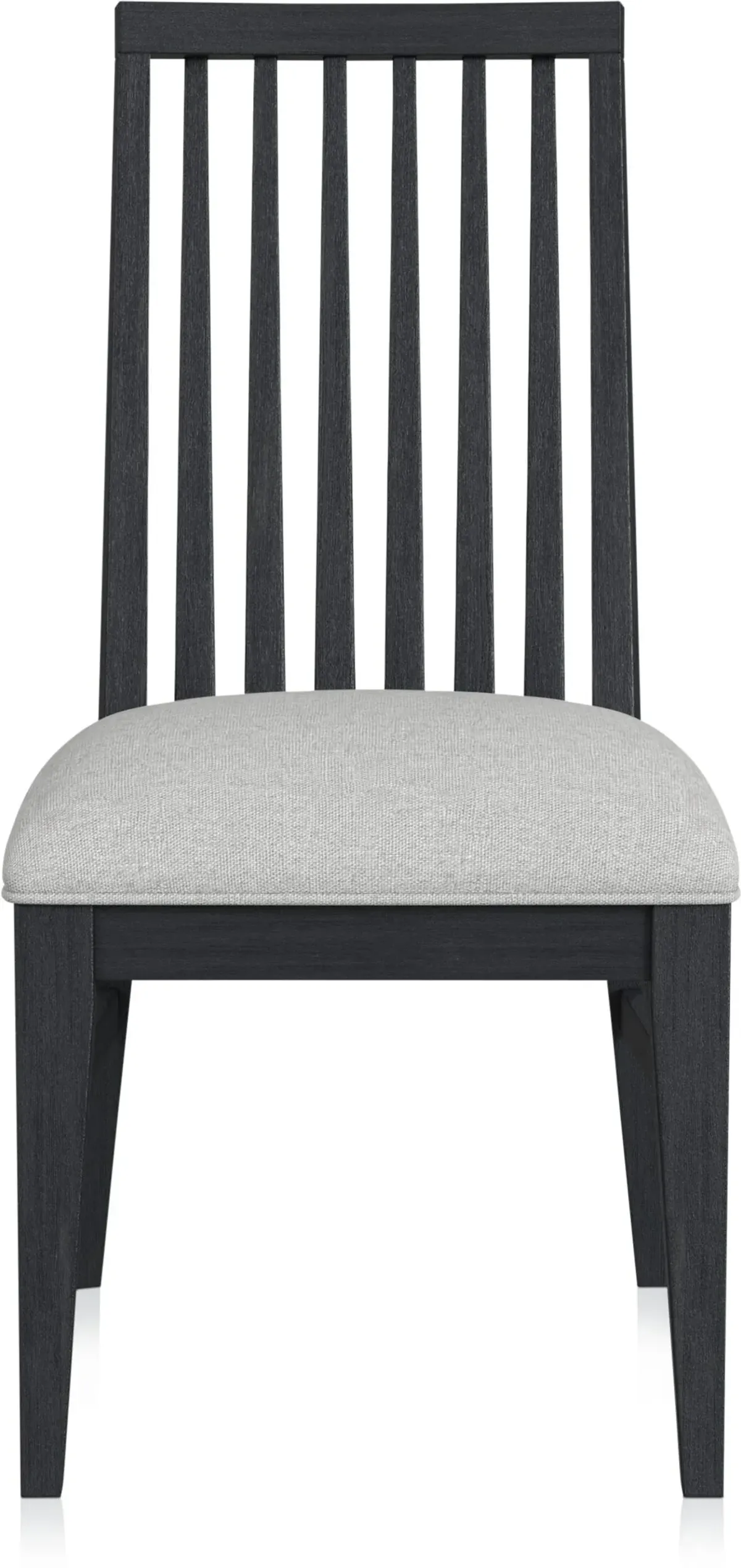 Madrid Slat-Back Dining Chair - Black