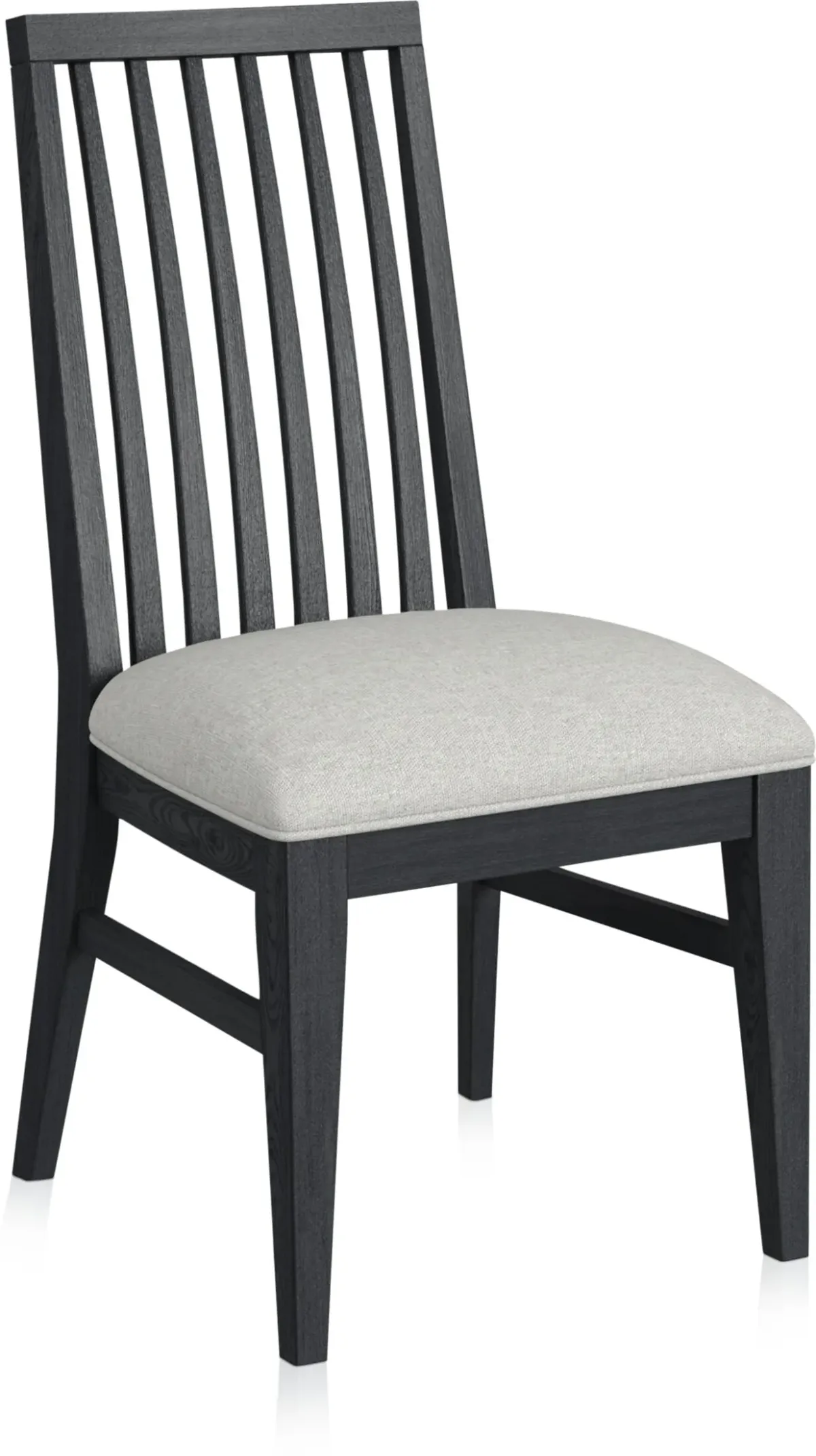 Madrid Slat-Back Dining Chair - Black