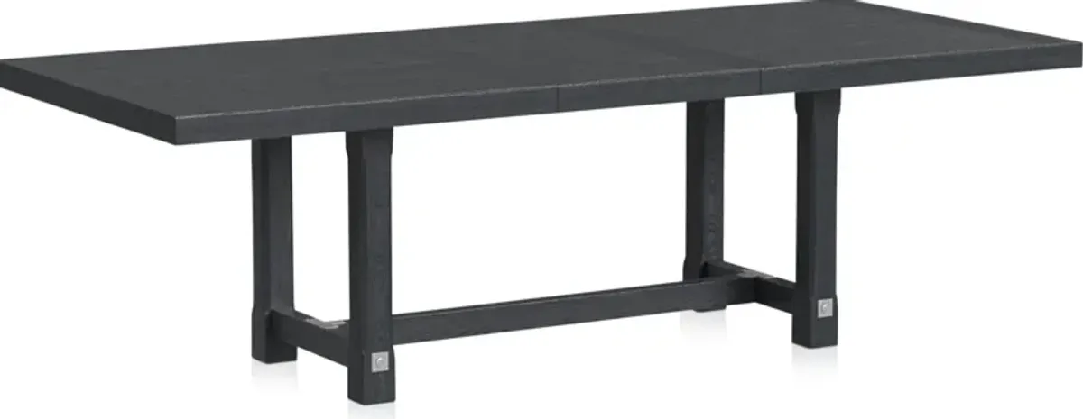 Madrid Extendable Rectangular Dining Table - Black