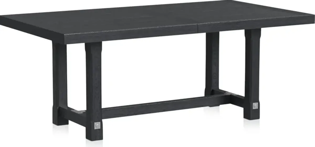 Madrid Extendable Rectangular Dining Table - Black