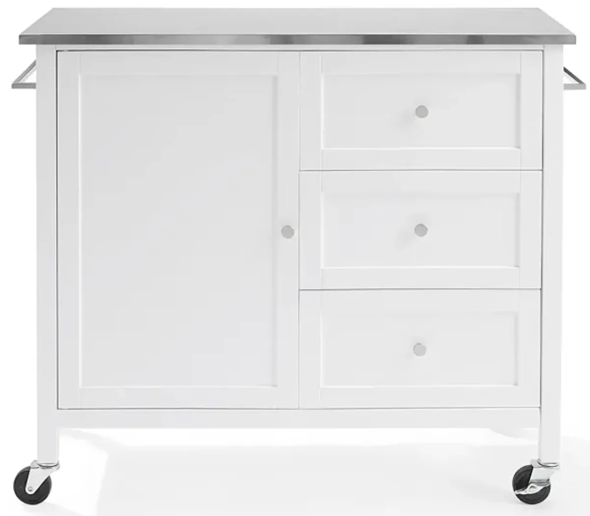 Elio Kitchen Island - White/Stone