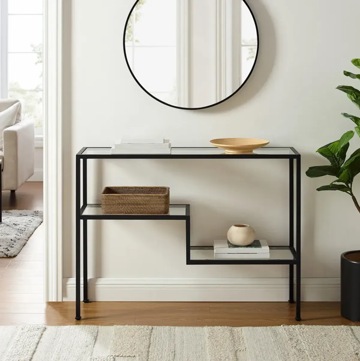 Tesly Console Table - Matte Black