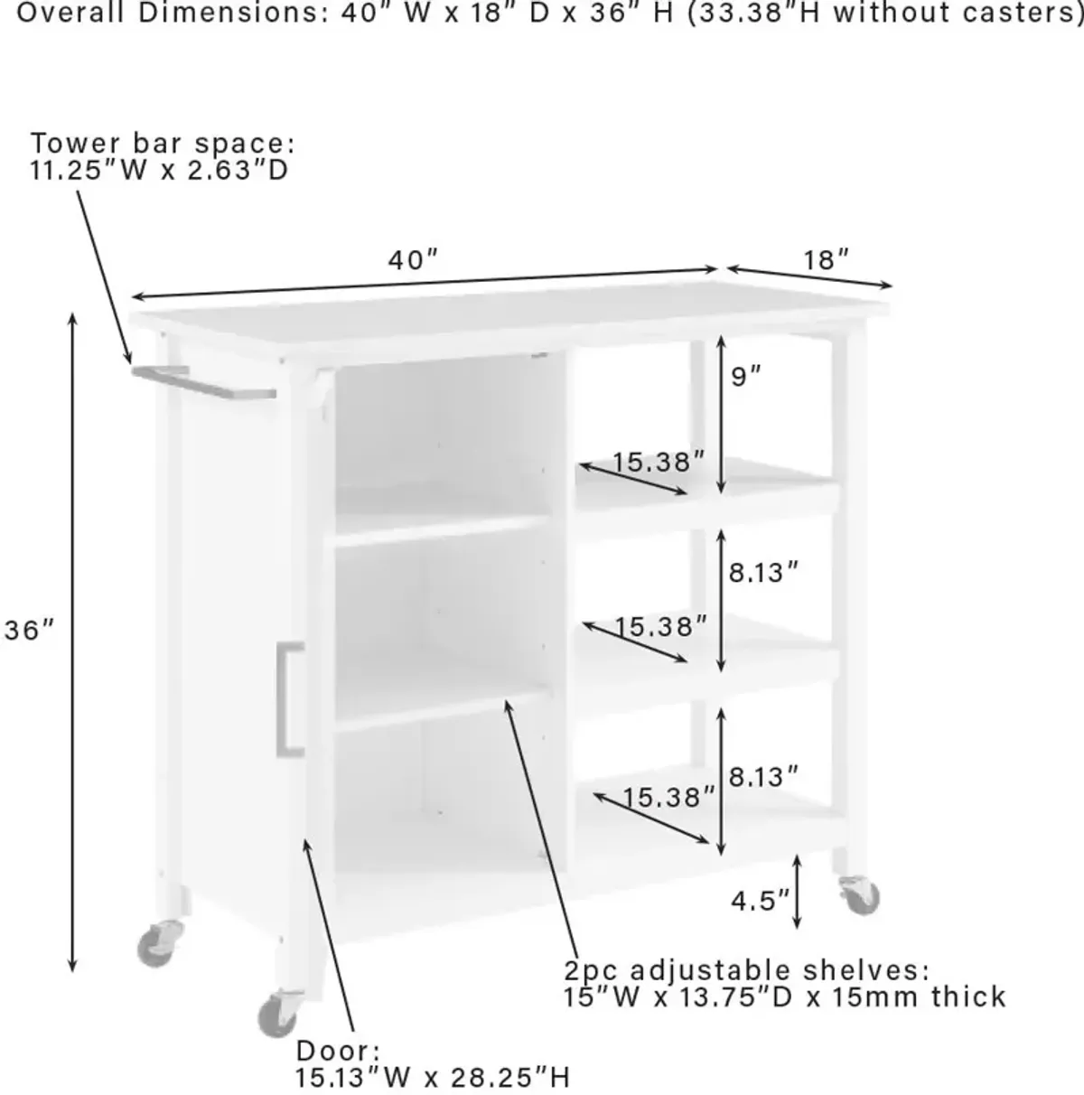 Bobbie Open Kitchen Island