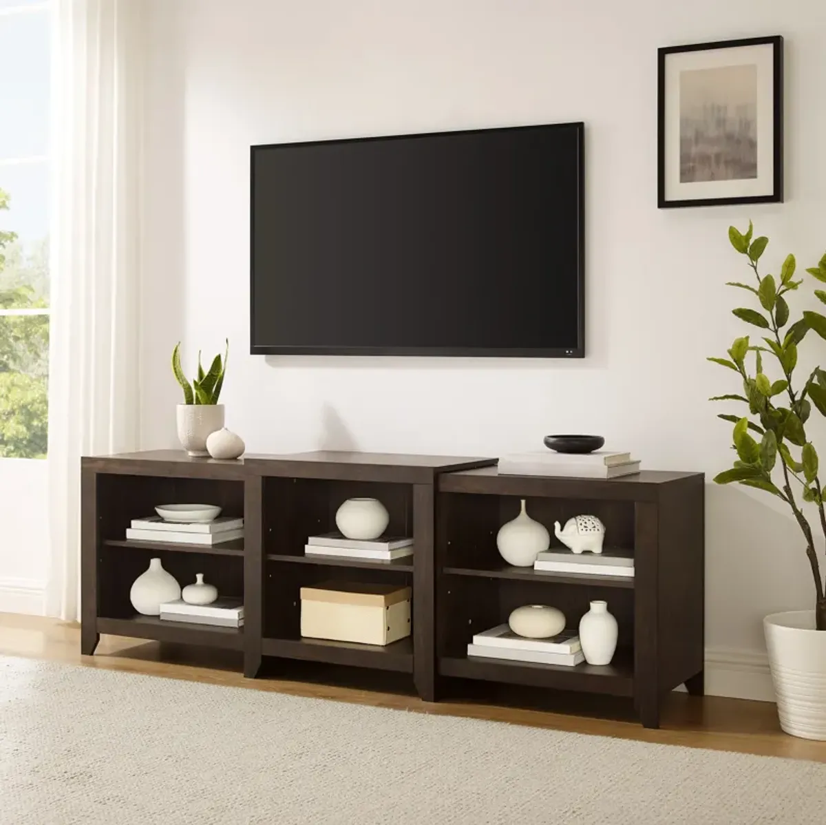 Andie 69" TV Stand - Dark Walnut