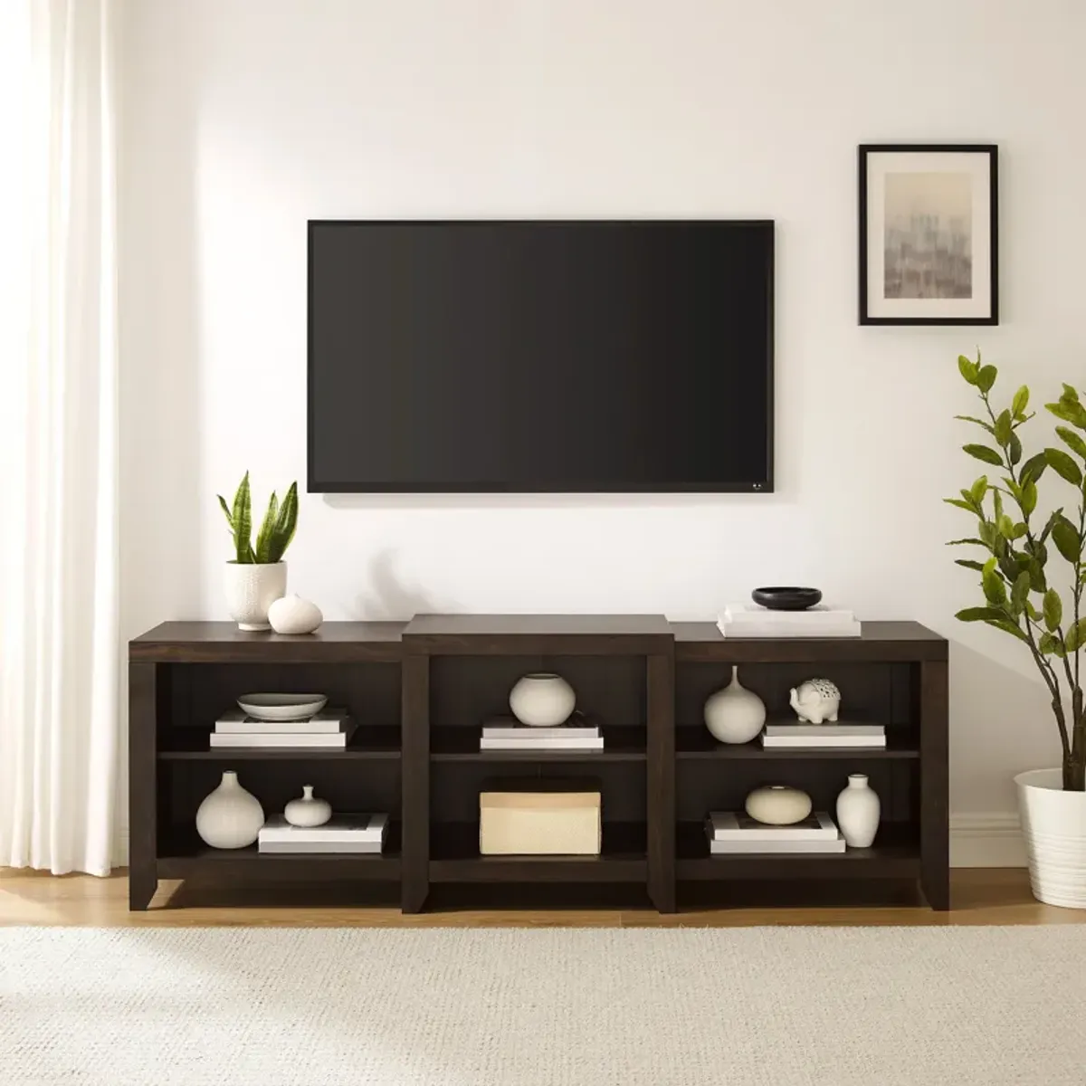 Andie 69" TV Stand - Dark Walnut