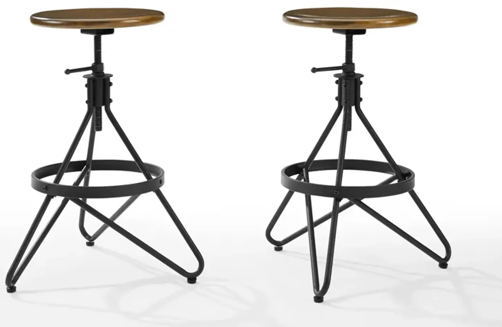 Suki Set of 2 Adjustable Height Swivel Stools