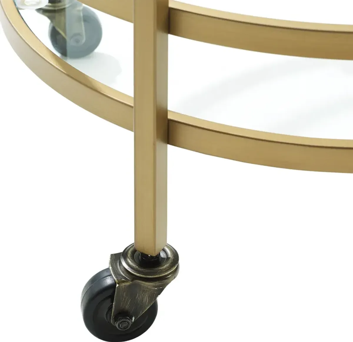 Sovereign Round Bar Cart - Gold