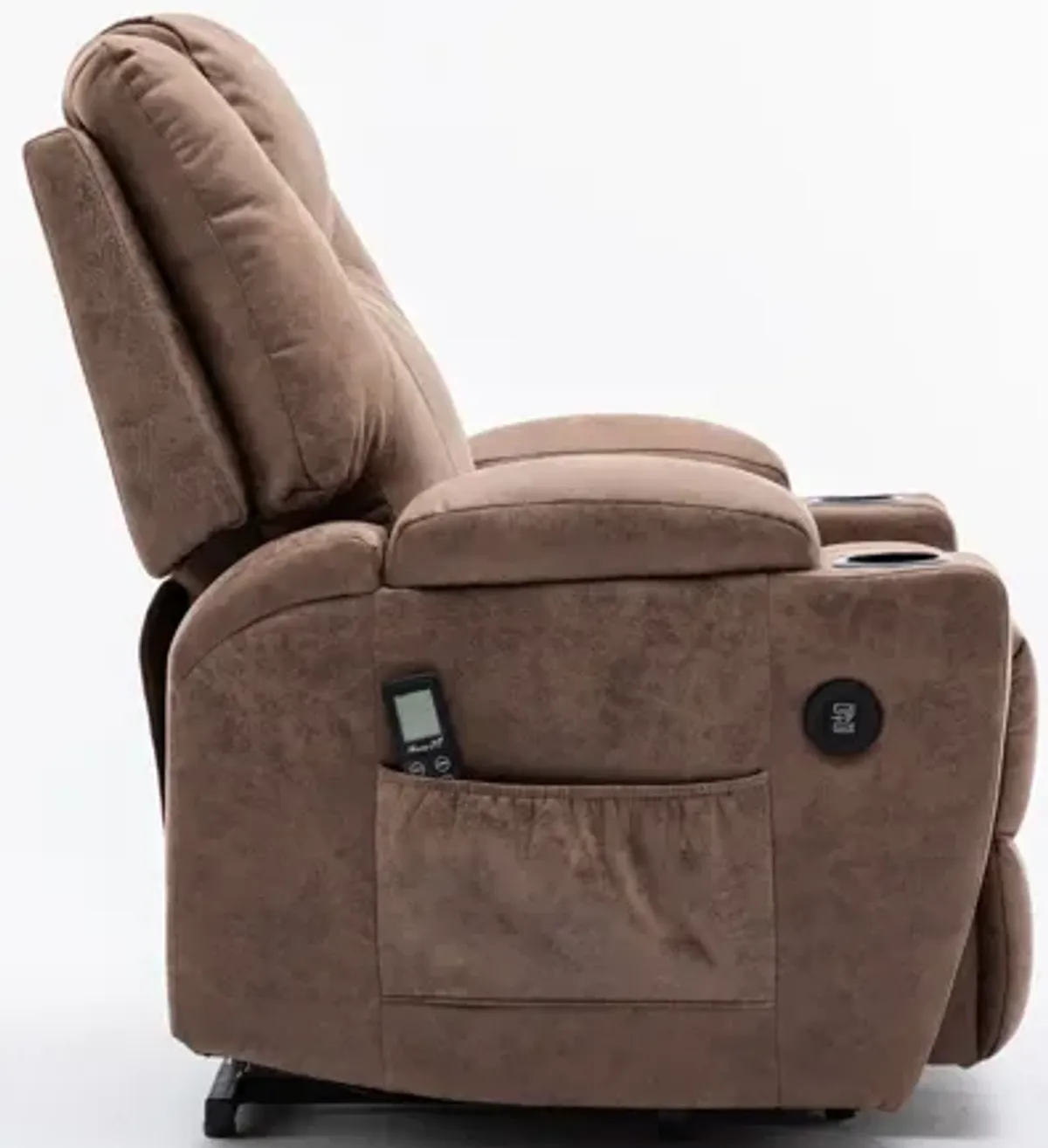 Deans Oversized Power Lift Recliner - Tan