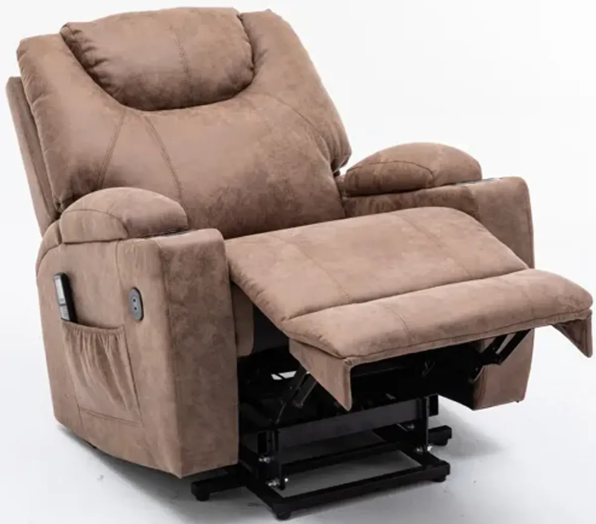 Deans Oversized Power Lift Recliner - Tan