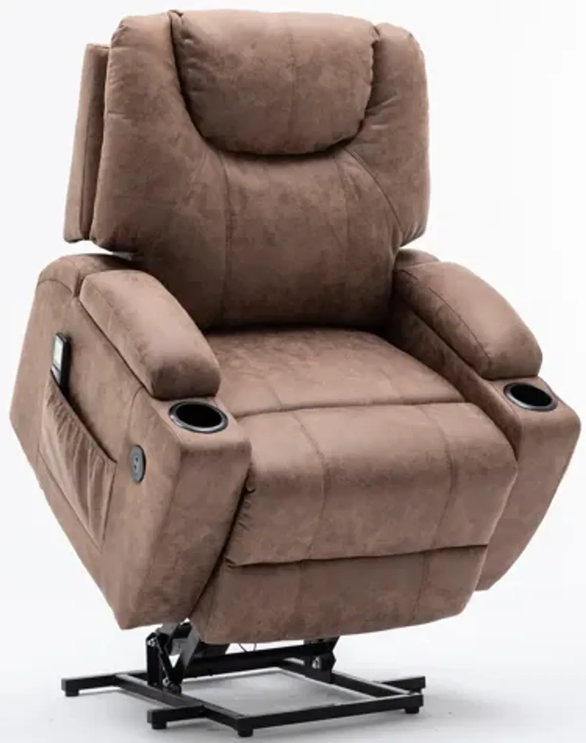 Deans Oversized Power Lift Recliner - Tan