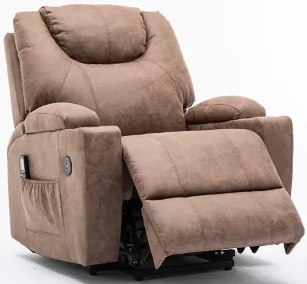 Deans Oversized Power Lift Recliner - Tan