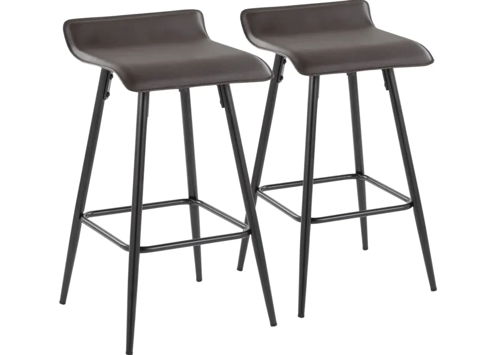 Bronnie Set of 2 Counter-Height Stools - Brown