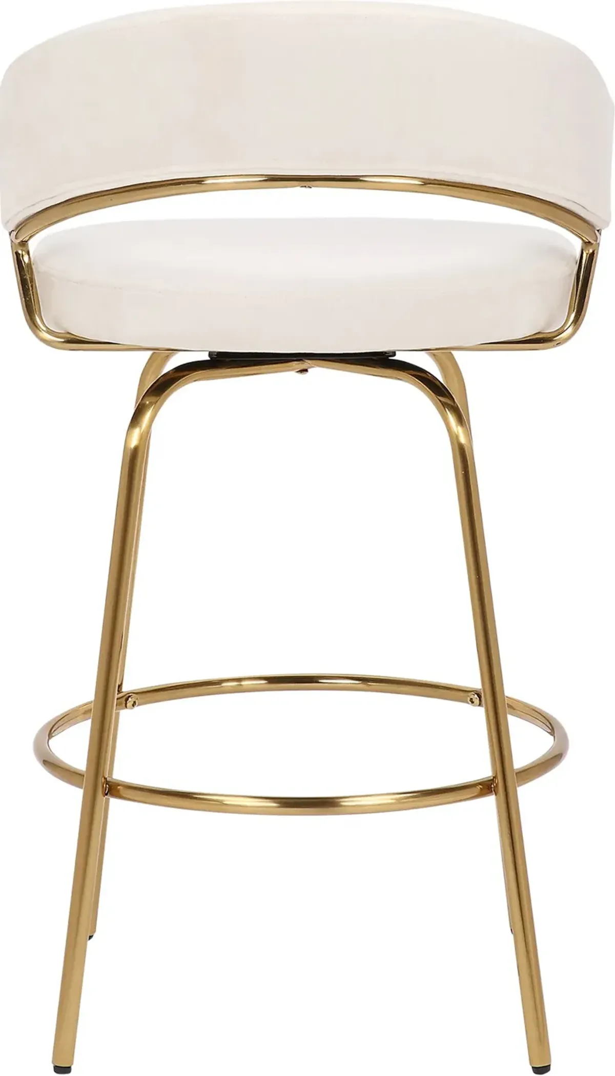 Cyntia Set of 2 Counter-Height Stools - White