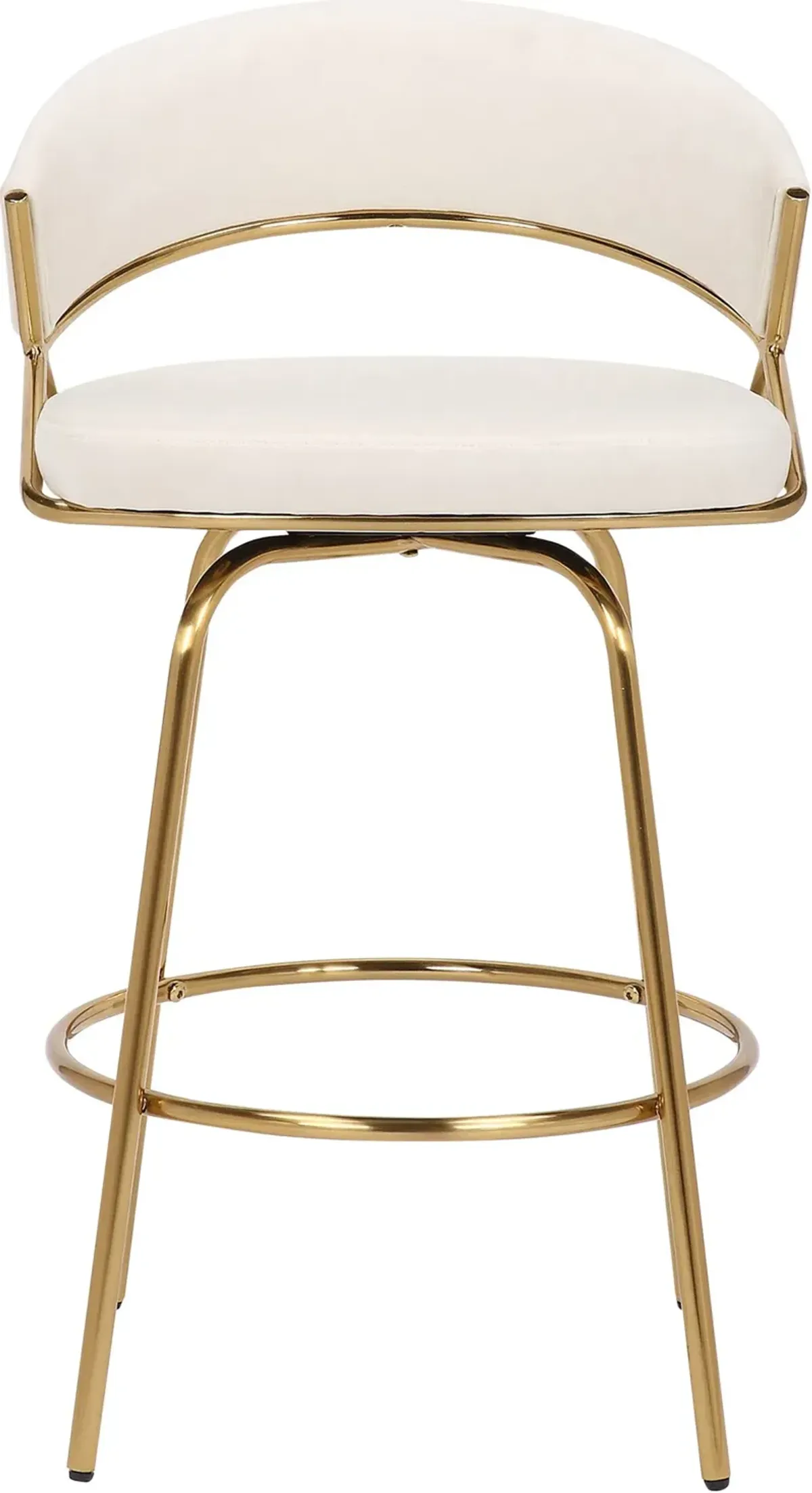 Cyntia Set of 2 Counter-Height Stools - White