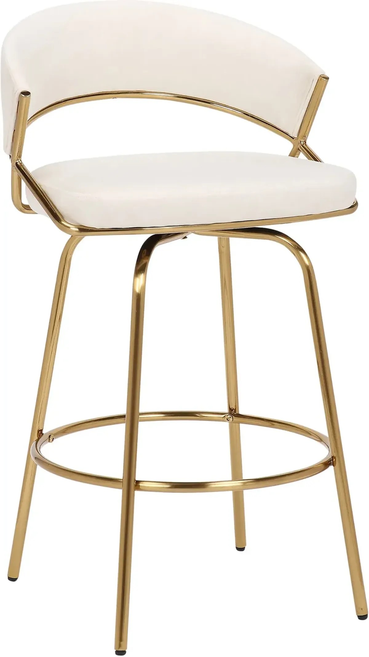 Cyntia Set of 2 Counter-Height Stools - White