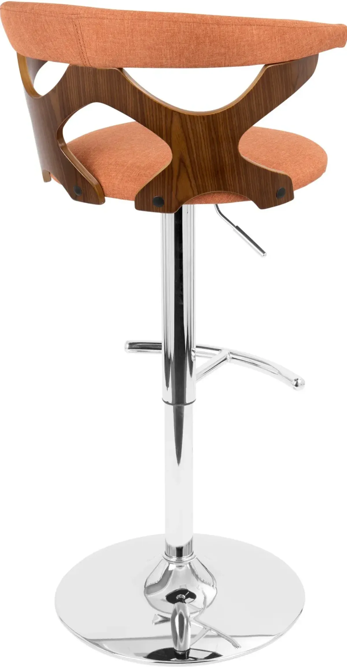 Serafina Set of 2 Adjustable Bar Stools - Orange