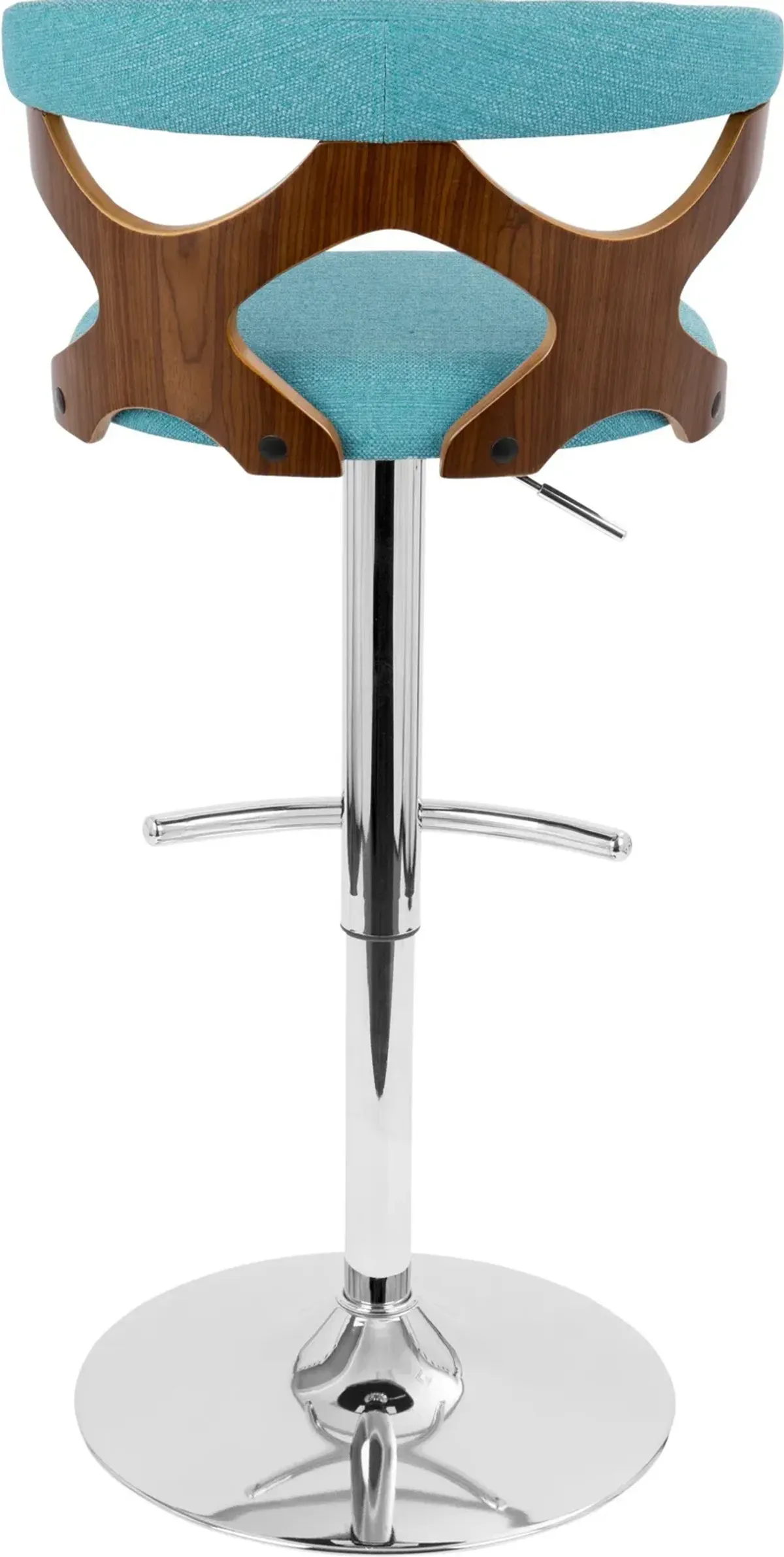 Serafina Set of 2 Adjustable Bar Stools - Blue