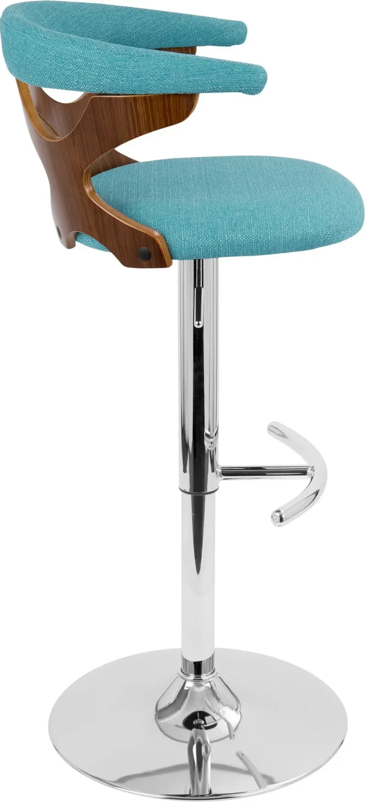 Serafina Set of 2 Adjustable Bar Stools - Blue