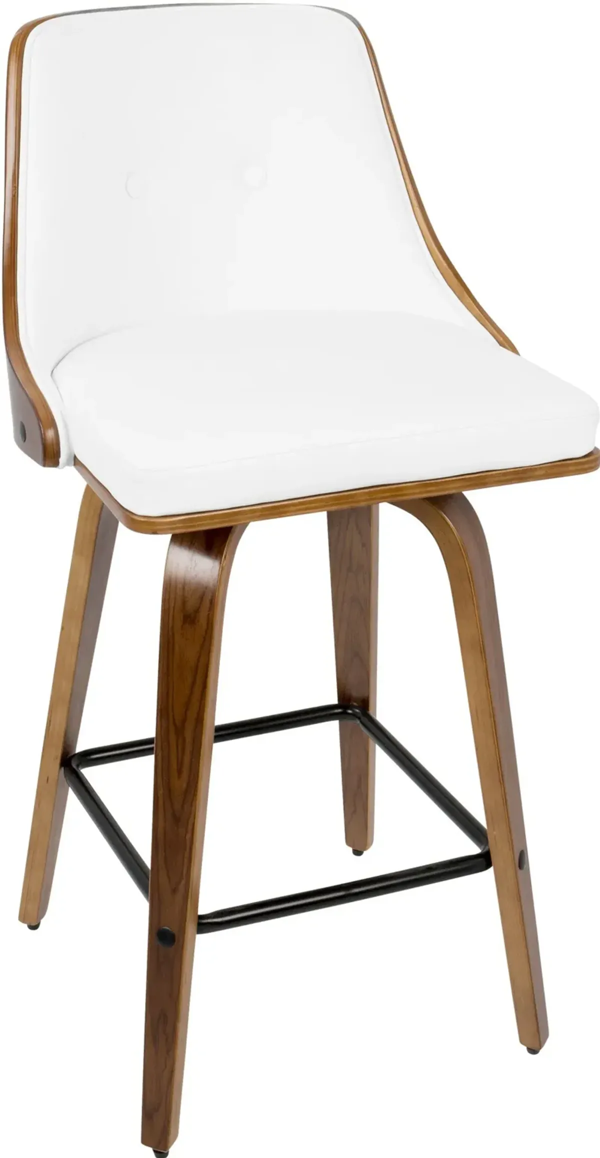 Mally Set of 2 Counter-Height Stools - White