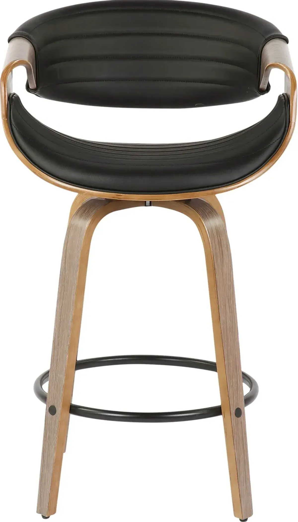 Leo Set of 2 Counter-Height Stools - Black