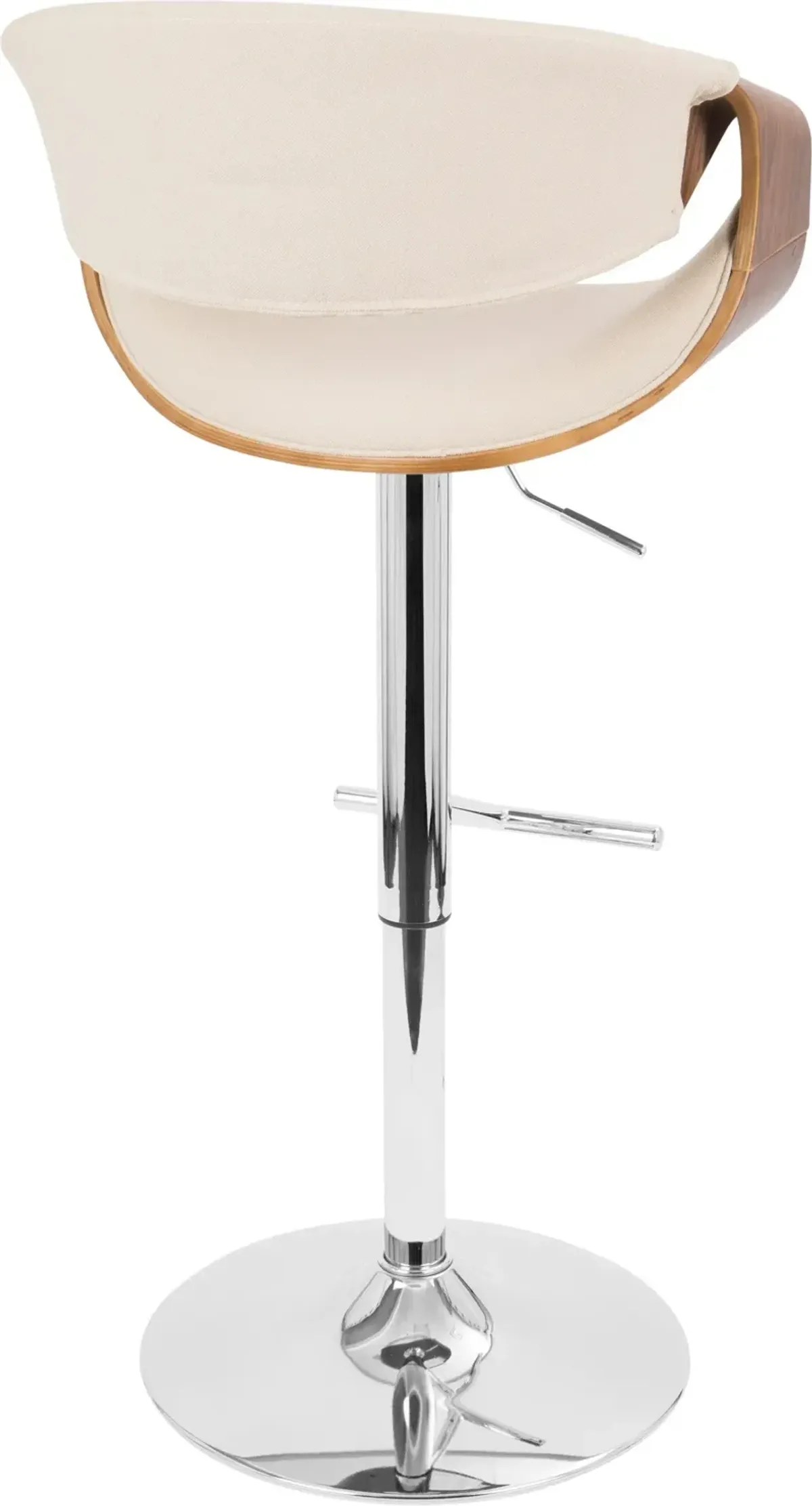 Leo Set of 2 Adjustable Bar Stools - White