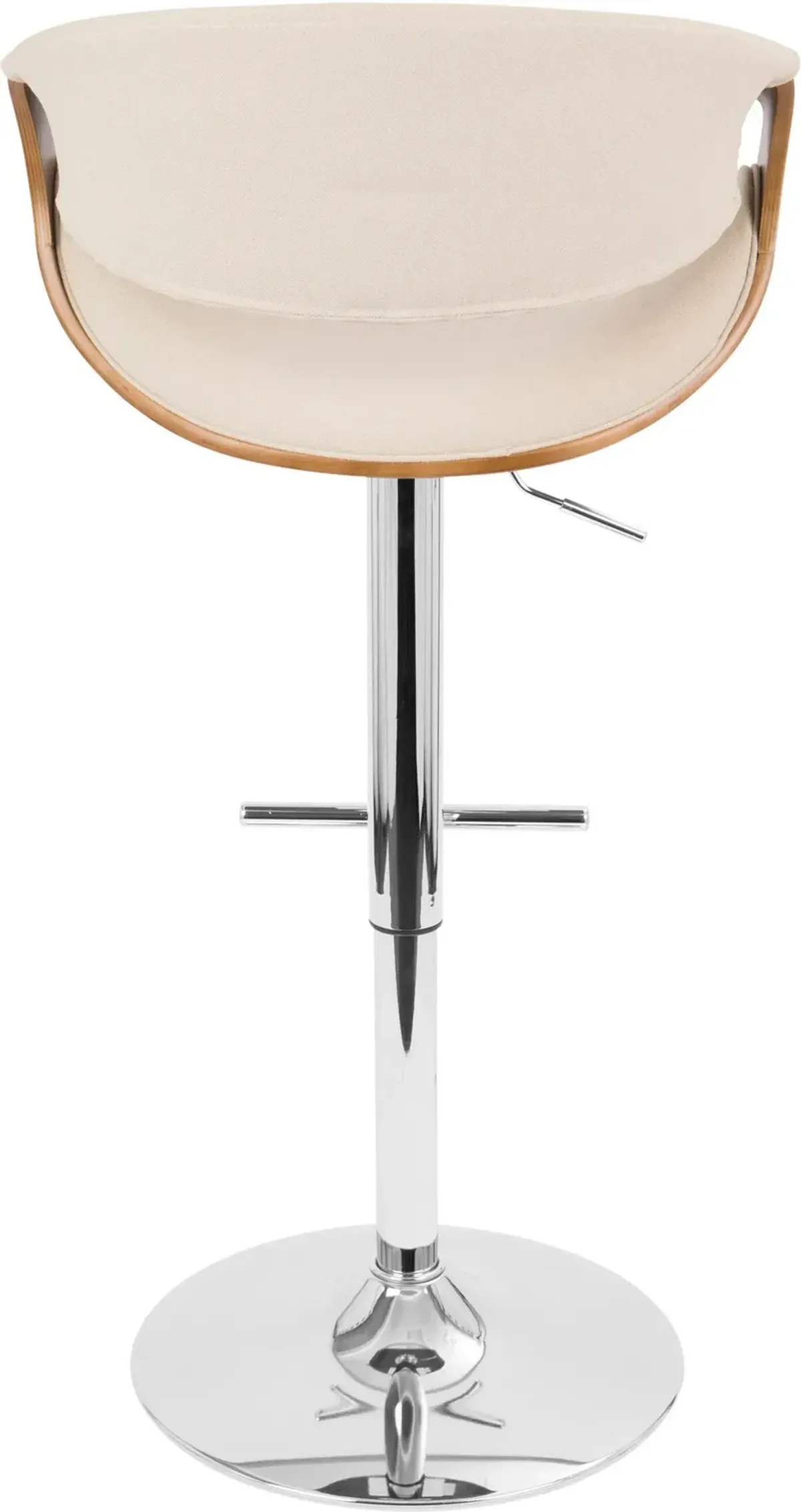 Leo Set of 2 Adjustable Bar Stools - White