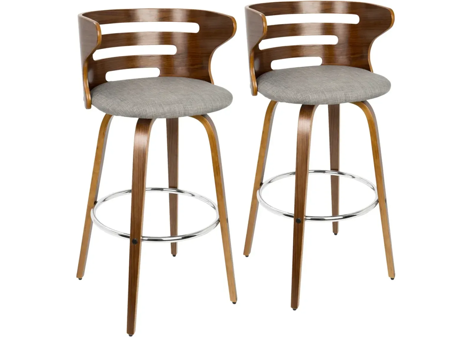 Grandfield Set of 2 Bar Stools - Gray