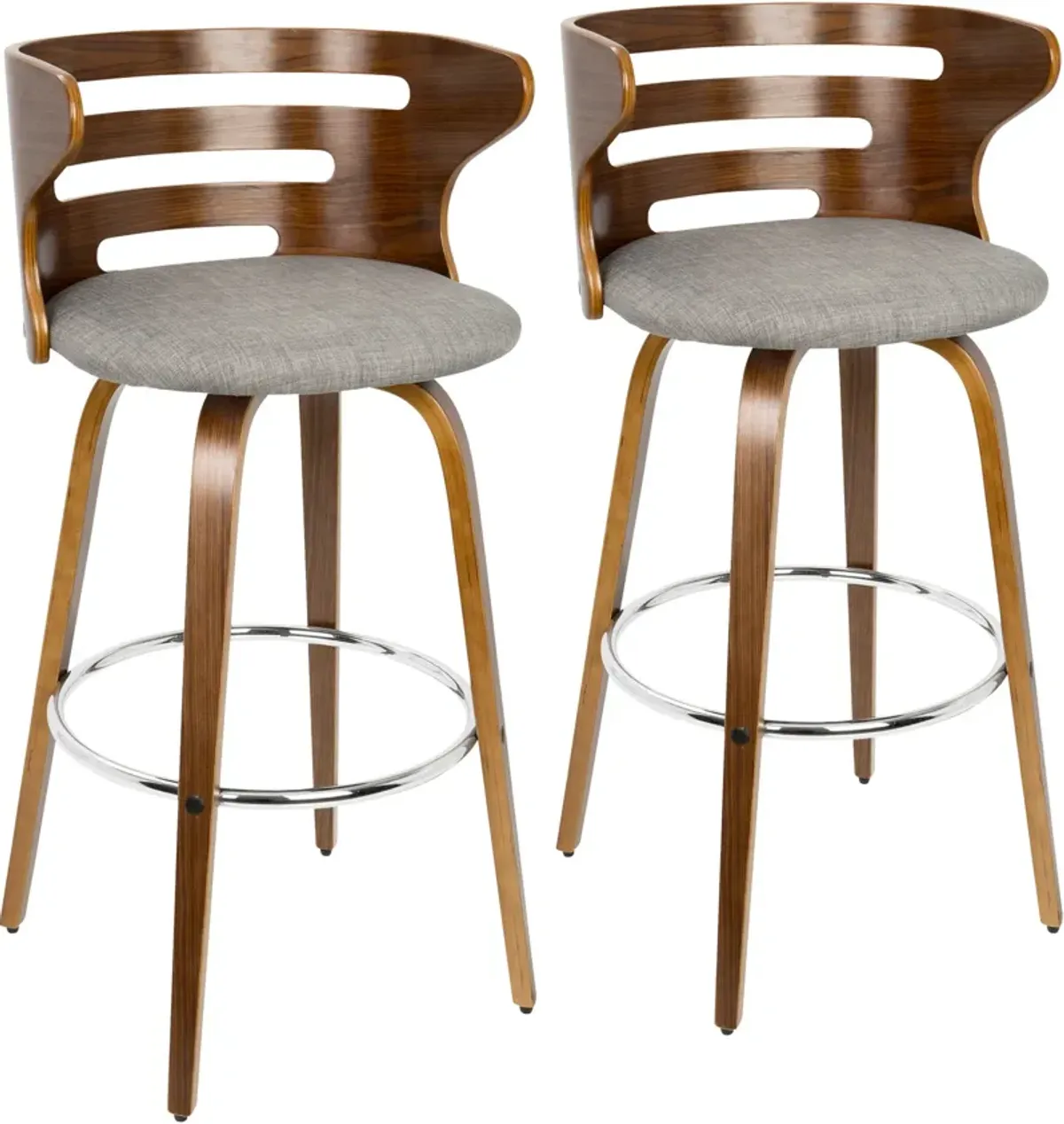 Grandfield Set of 2 Bar Stools - Gray